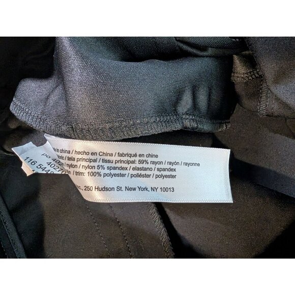 ELOQUII Women's Black Pants The Ultimate Stretch Pintuck Flare Wide Leg Size 18 - Picture 7 of 10